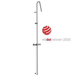 Colonna doccia Bossini in ottone con testina rotante PLY