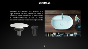 Scarico per lavabo e bidet CLIC-CLAC universale con sistema a vite in acciaio inox 304 FCR
