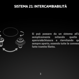 Scarico per lavabo e bidet CLIC-CLAC universale con sistema a vite in acciaio inox 304 FCR