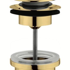 Scarico per lavabo e bidet CLIC-CLAC universale con sistema a vite in acciaio inox 304 FCR