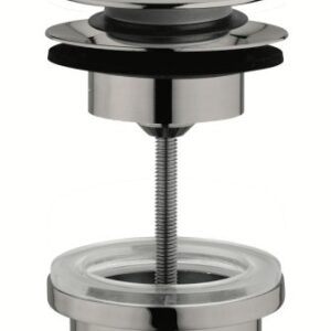 Scarico per lavabo e bidet CLIC-CLAC universale con sistema a vite in acciaio inox 304 FCR