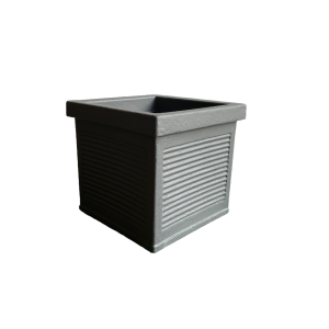 Garden Italia Vaso per Piante Quadro Millerighe GQM 37×34 cm in Resina – Made in Italy, Resistente al Gelo e Antiurto