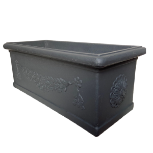 Garden Italia Fioriera Festonata GCF 50×20 cm in Resin – Made in Italy, Resistente al Gelo e Antiurto