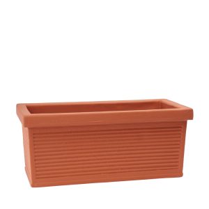 Garden Italia Fioriera Millerighe GCM 120×40 cm in Resina – Made in Italy, Resistente al Gelo e Antiurto