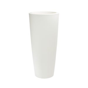 Garden Italia Portavaso da Ingresso Cache-Pot Tondo Alto EPTO Ø42×93 cm in Resina – Made in Italy, Resistente al Gelo e Antiurto