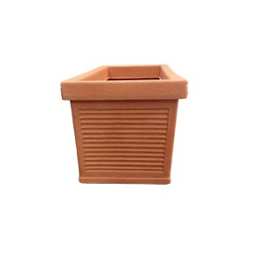 Garden Italia Fioriera Millerighe GCM 83×34 cm in Resina – Made in Italy, Resistente al Gelo e Antiurto