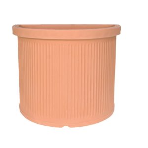 Garden Italia Vaso per Piante a Muro Millerighe Medio FMM 47×32×40 cm in Resina – Made in Italy, Antiurto, per Interni ed Esterni