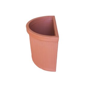 Garden Italia Vaso per Piante a Muro Millerighe Medio FMM 47×32×40 cm in Resina – Made in Italy, Antiurto, per Interni ed Esterni