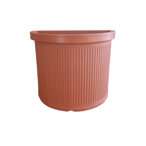 Garden Italia Vaso per Piante a Muro Millerighe Medio FMM 47×32×40 cm in Resina – Made in Italy, Antiurto, per Interni ed Esterni