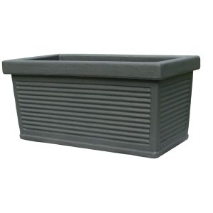 Garden Italia Fioriera Millerighe GCM 80×40 cm in Resina – Made in Italy, Resistente al Gelo e Antiurto