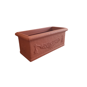 Garden Italia Fioriera Festonata GCF 80×33 cm in Resina – Made in Italy, Resistente al Gelo e Antiurto
