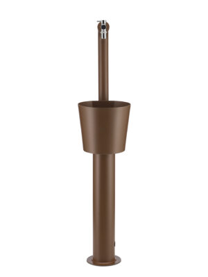 Fontana da esterno Belfer in acciaio