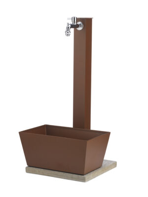 Fontana da esterno con vaschetta rettangolare Belfer