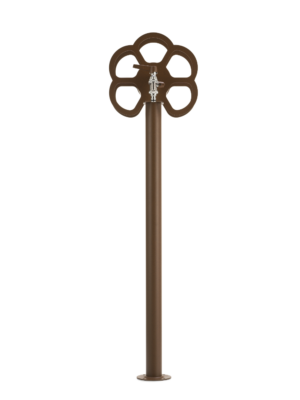 Fontana da esterno con portagomma a fiore Belfer