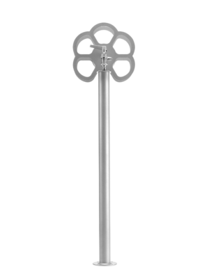 Fontana da esterno con portagomma a fiore Belfer