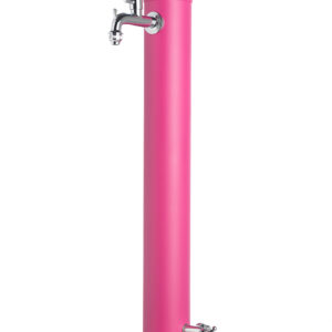 Fontana da esterno a due rubinetti Belfer in acciaio zincato verde