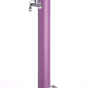 Fontana da esterno a due rubinetti Belfer in acciaio zincato verde