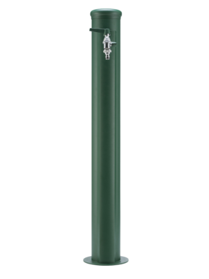 Fontana da esterno con spirale incorporata Belfer in acciaio zincato