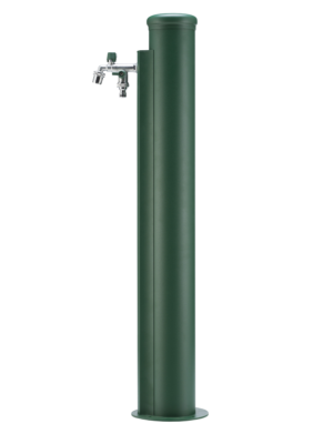 Fontana da esterno con spirale incorporata Belfer in acciaio zincato