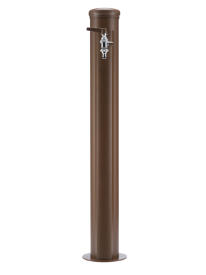 Fontana da esterno con spirale incorporata Belfer in acciaio zincato