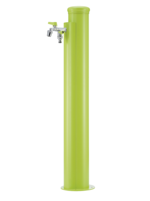 Fontana da esterno con spirale incorporata Belfer in acciaio zincato