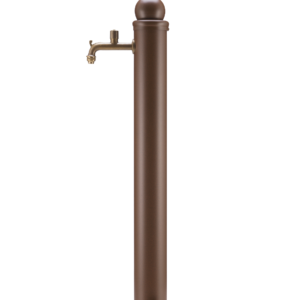 Fontana da esterno a due rubinetti  con maniglia Belfer in acciaio zincato