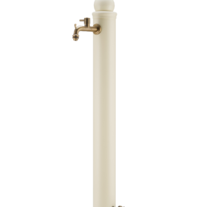 Fontana da esterno a due rubinetti  con maniglia Belfer in acciaio zincato