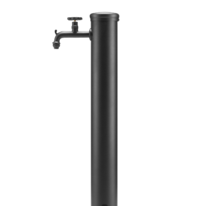 Fontana da esterno con rubinetto tono su tono Belfer in acciaio