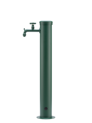 Fontana da esterno con rubinetto tono su tono Belfer in acciaio