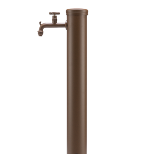 Fontana da esterno con rubinetto tono su tono Belfer in acciaio