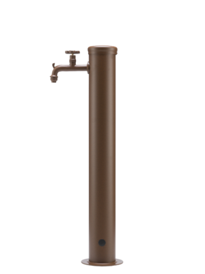 Fontana da esterno con rubinetto tono su tono Belfer in acciaio