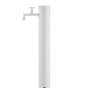 Fontana da esterno con rubinetto tono su tono Belfer in acciaio