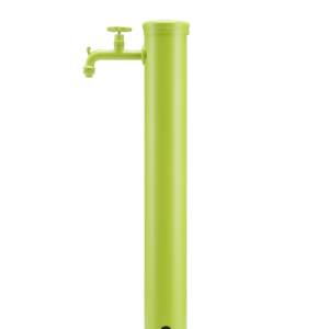 Fontana da esterno con rubinetto tono su tono Belfer in acciaio