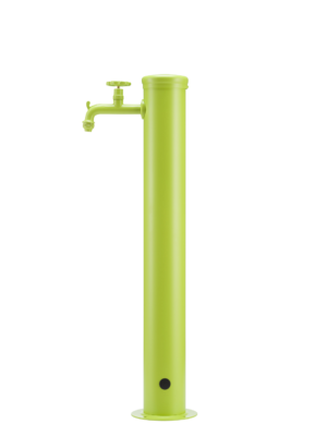 Fontana da esterno con rubinetto tono su tono Belfer in acciaio