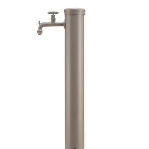 Fontana da esterno con rubinetto tono su tono Belfer in acciaio