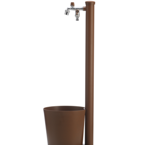 Fontana da esterno con vaschetta a due rubinetti Belfer