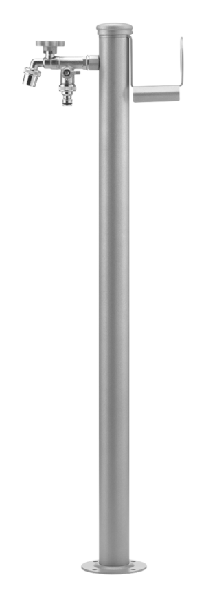 Fontana da esterno in alluminio quadrata Belfer