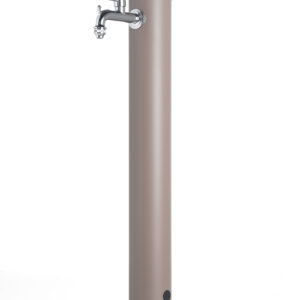 Fontana da esterno a un rubinetto Belfer in acciaio zincato