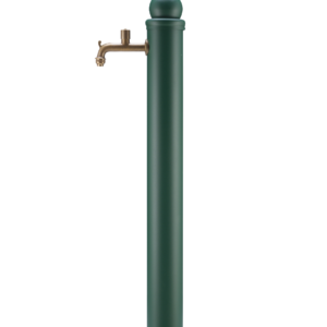 Fontana da esterno con maniglia Belfer in acciaio zincato verde