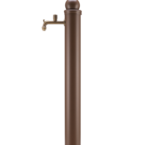 Fontana da esterno con maniglia Belfer in acciaio zincato verde