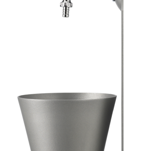 Fontanella a parete Belfer in acciaio zincato