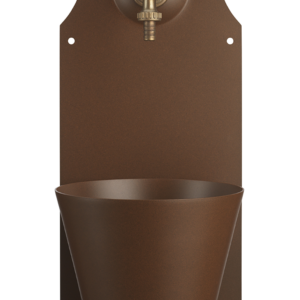 Fontanella a parete Belfer in acciaio zincato