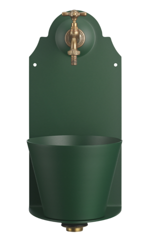 Fontanella a parete Belfer in acciaio zincato