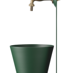 Fontanella a parete Belfer in acciaio zincato