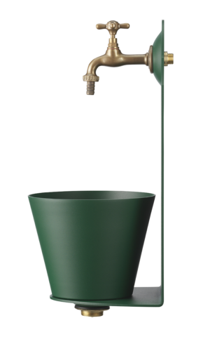 Fontanella a parete Belfer in acciaio zincato