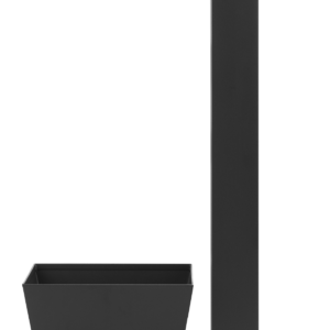 Fontana da esterno a doppio rubinetto con portagomma, vaschetta e base Belfer in acciaio zincato