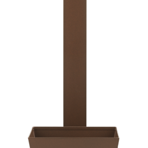 Fontana da esterno a doppio rubinetto con portagomma, vaschetta e base Belfer in acciaio zincato