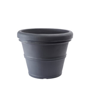 Garden Italia Vaso Campana Doppio Bordo Ø25 cm in Resina – Made in Italy, Resistente al Gelo e Antiurto