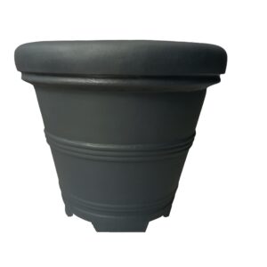 Garden Italia Vaso Campana Doppio Bordo Ø25 cm in Resina – Made in Italy, Resistente al Gelo e Antiurto
