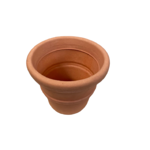 Garden Italia Vaso Campana Doppio Bordo Ø25 cm in Resina – Made in Italy, Resistente al Gelo e Antiurto